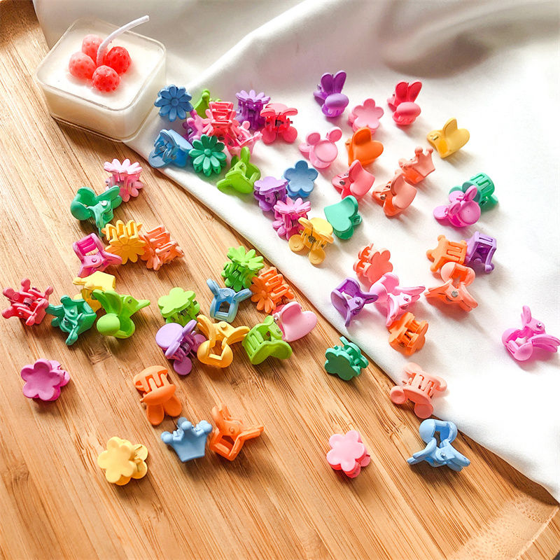 10 stks/set Mini Bloem Haarklauw Clips Voor Kinderen