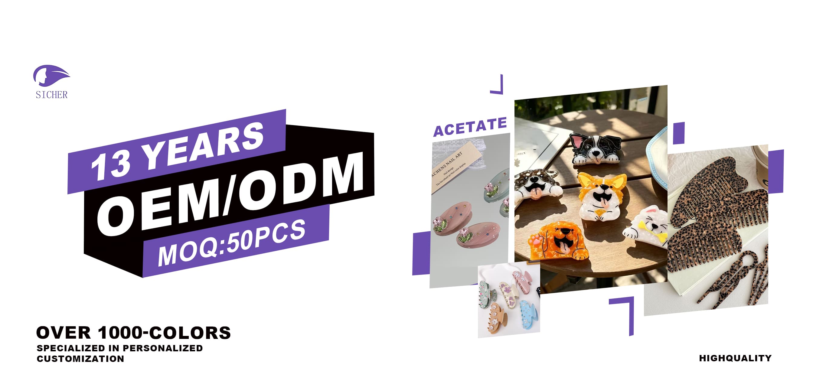 Acetaat haaraccessoires