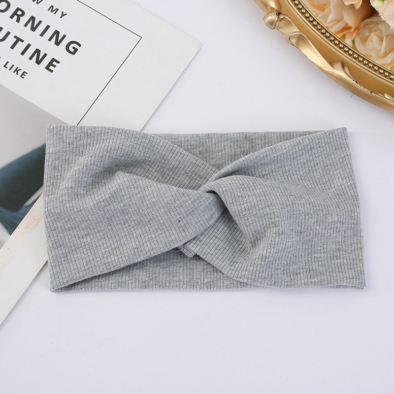 Autumn en Winter Fashion Cross Headband Simple Knitted Hairband for Women Factory Wholesale