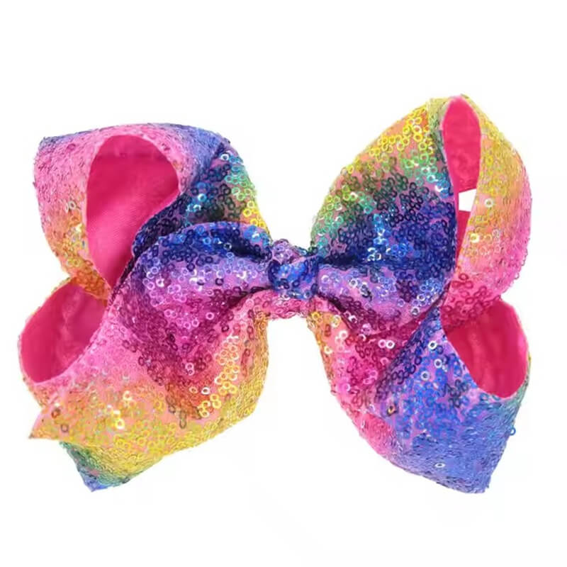 Kinderen kleurrijke pailletten JoJo Bows Hair 8 inch