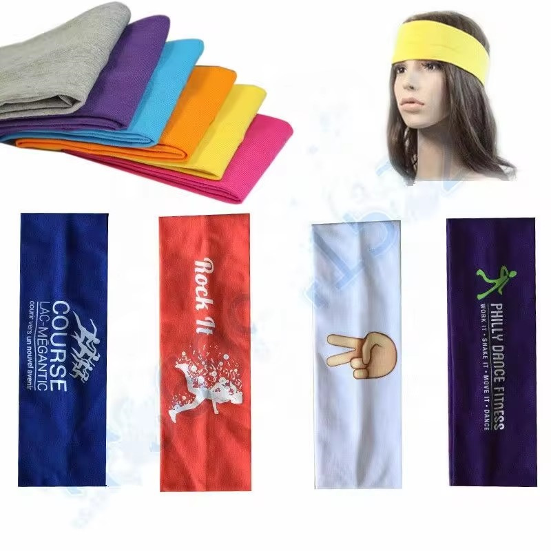 Logo Tulband Haarband Sport Yoga Hoofdbanden